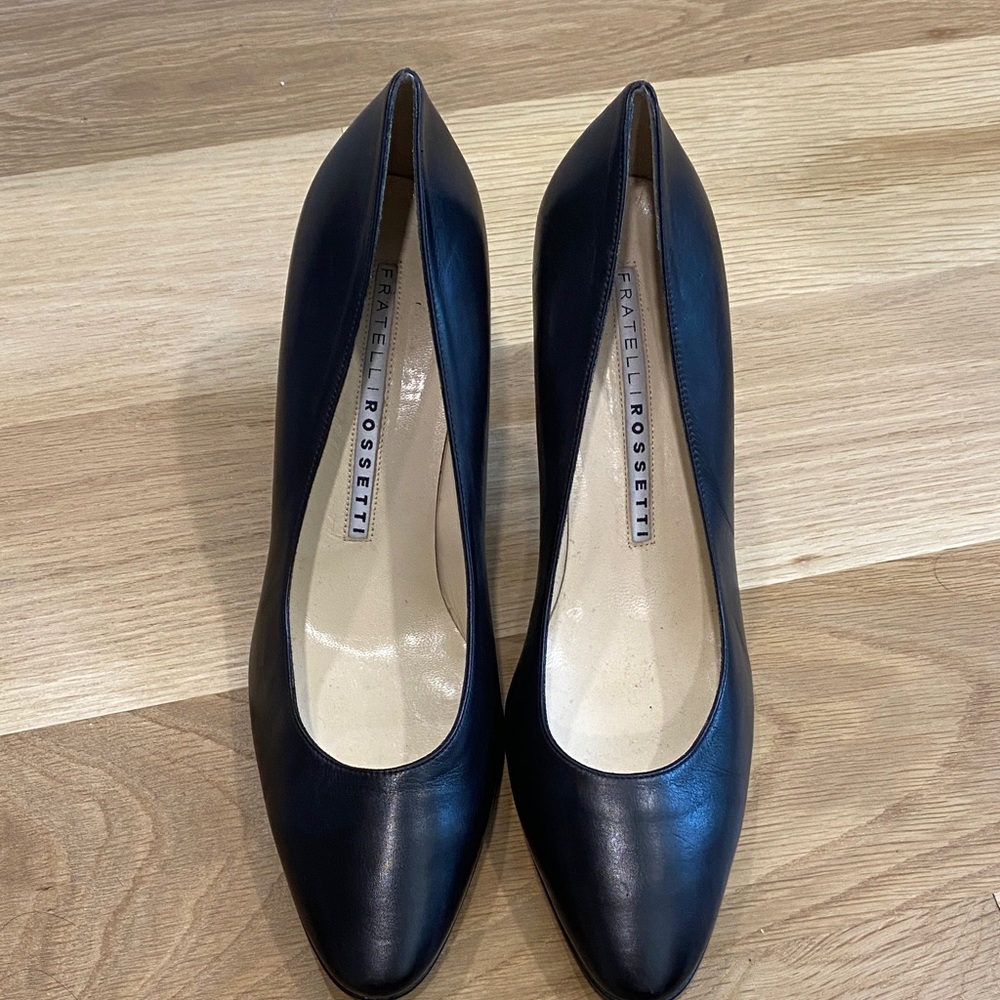 Fratelli Rossetti Black Leather Heels